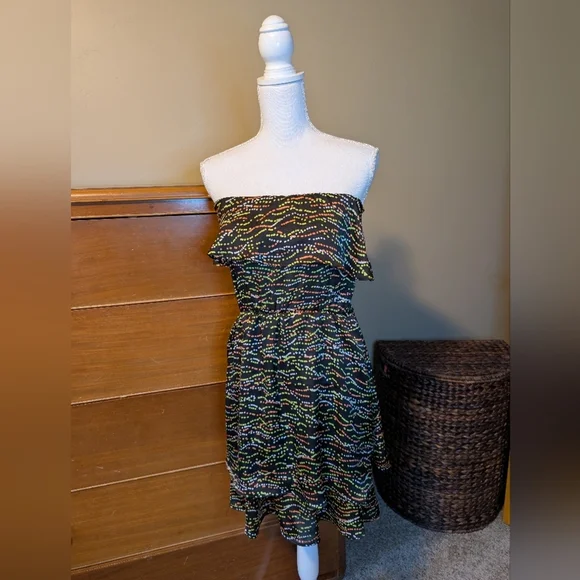 Vanity Strapless Mini Dress SZ M - Picture 2 of 12